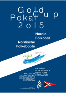 Goldpokal 2015 Folkeboot